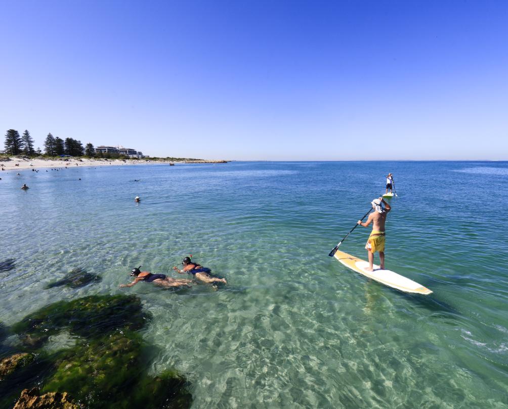 Stand up paddle boarding South Beach